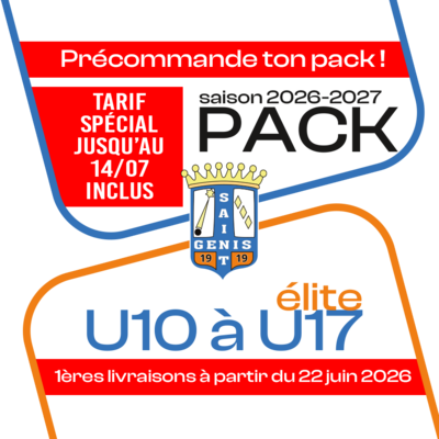 PACK U10 A U17 ELITE ST GENIS 26-27