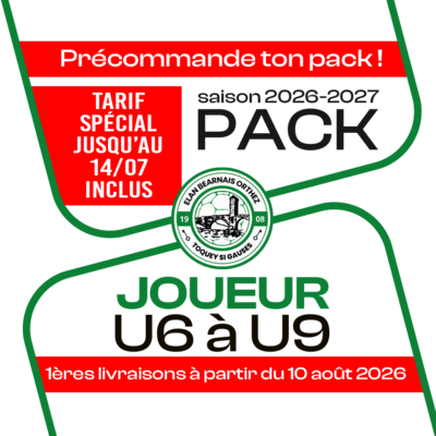 PACK U6 A U9 ORTHEZ 26-27