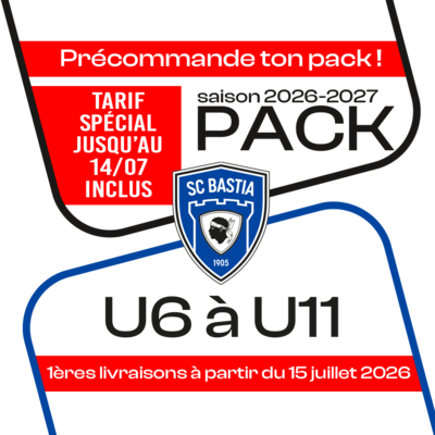 PACK CLASSIQUE SCB U6 A U11 26-27