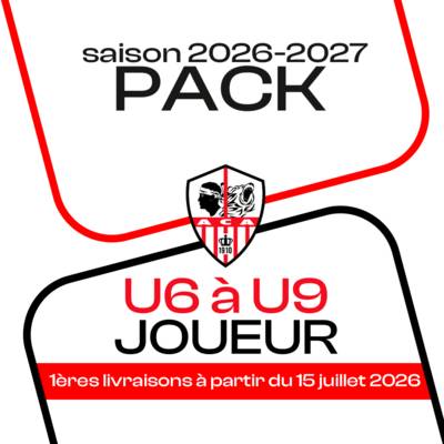 PACK JOUEUR U6-U9 ACA 26-27