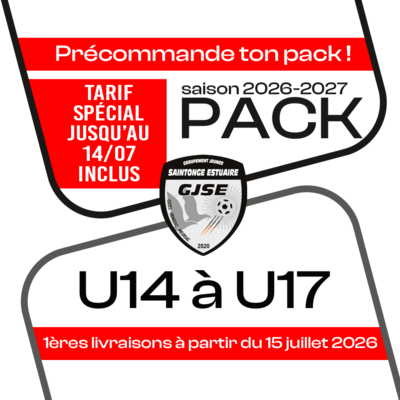 PACK U14 A U17 SAINTONGE 26-27
