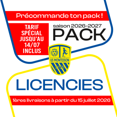 PACK JOUEUR MONTESSON 26-27