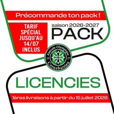 PACK CORNEBARRIEU 26-27