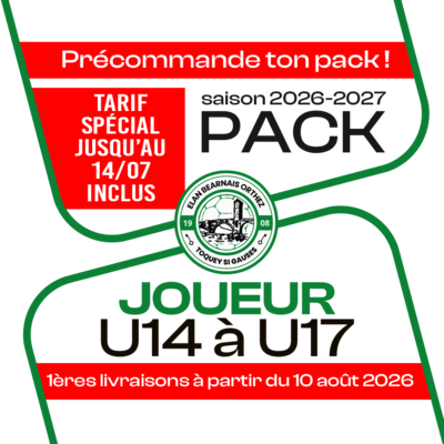 PACK U14 A U17 ORTHEZ 26-27
