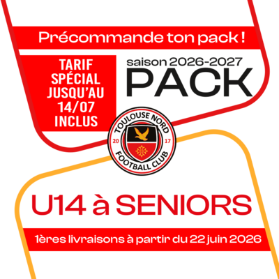 PACK U14 A SENIORS TOULOUSE NORD 26-27
