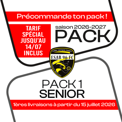 PACK N°1 SENIOR ESAB96 26-27