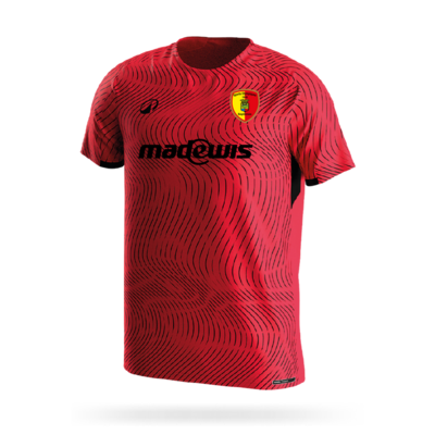 MAILLOT ROUGE|NOIR SEPTEMES 25-26 (530B)