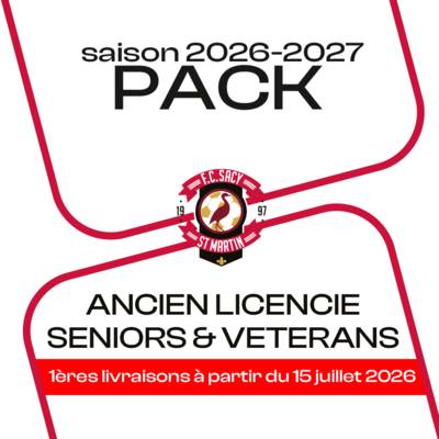 PACK SACY ANCIEN LIC SENIOR ET VETERANS 26-27