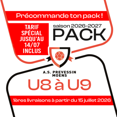 PACK U8 à U9 PREVESSIN 26-27