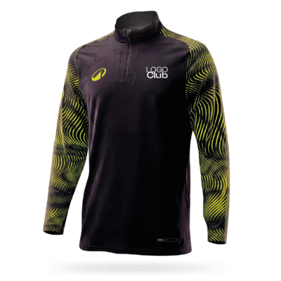 SWEAT TR. DEC BRODE NOIR|JAUNE NEON SENIOR WAVE ORB24 BOUTIQUE