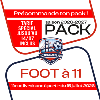 PACK FOOT A 11 FC TONNACQUOIS 26-27