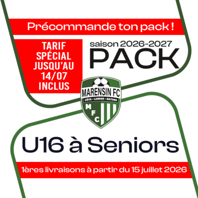 PACK U16 A SENIORS MARENSIN 26-27