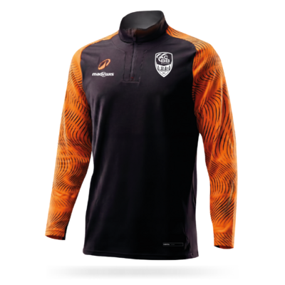 SWEAT DEC NOIR|ORANGE ACBB 26-27 (531C)