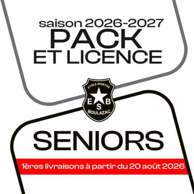 PACK & LICENCE SENIORS BOULAZAC 26-27