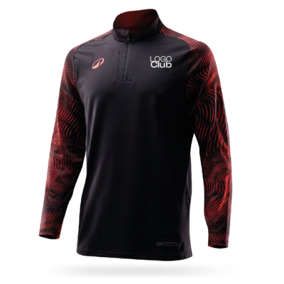 SWEAT TR. DEC BRODE NOIR|ROUGE SENIOR WAVE ORB24 BOUTIQUE