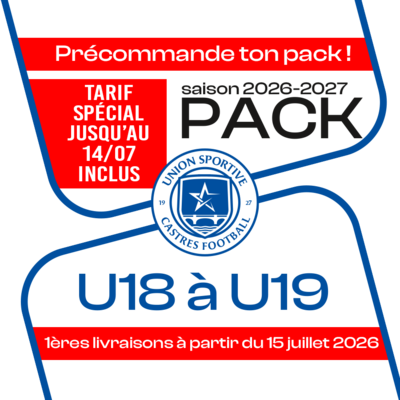 PACK CASTRES U18 A U19 26-27