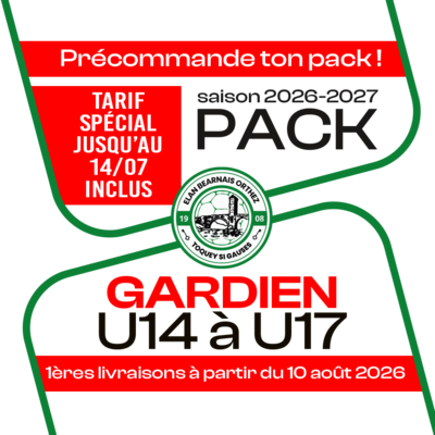 PACK U14 A U17 GB ORTHEZ 26-27