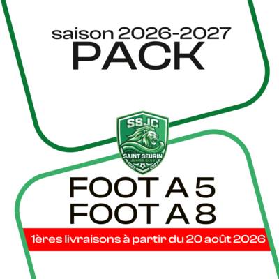 PACK FOOT A 5 ET FOOT A 8 ST SEURIN 26-27