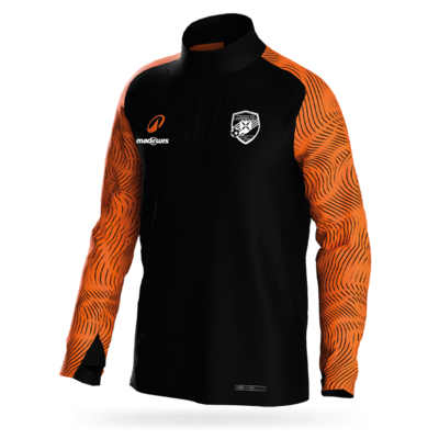 SWEAT DEC NOIR|ORANGE PYRENEES GARCONS 26-27 (531C)