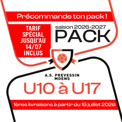 PACK U10 à U17 PREVESSIN 26-27