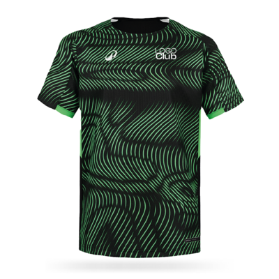MAILLOT DEC BRODE NOIR|VERT NEON SENIOR TR. WAVE ORB24 BOUTIQUE