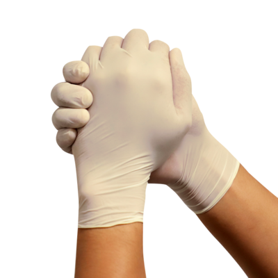 GANTS LATEX SANS POUDRE NON STÉRILE/100 - PEHA-SOFT - T8-9