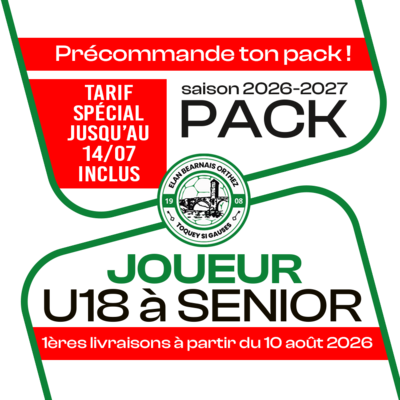 PACK U18 A SENIOR ORTHEZ 26-27
