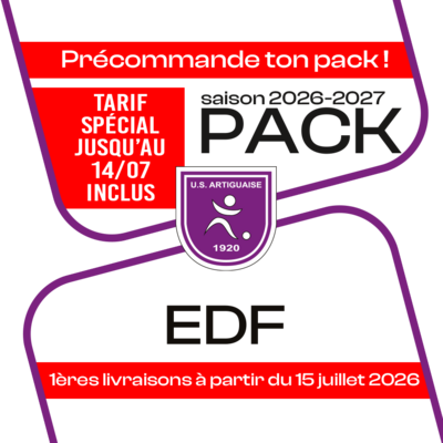 PACK EDF ARTIGUAISE 26-27