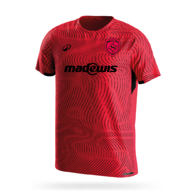 MAILLOT DEC ROUGE TRAPPES 26-27 (530B)