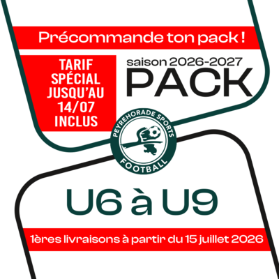 PACK U6 A U9 PEYREHORADE 26-27