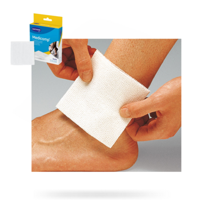 COMPRESSES STÉRILES 10X10 CM PAR SACHET DE 2