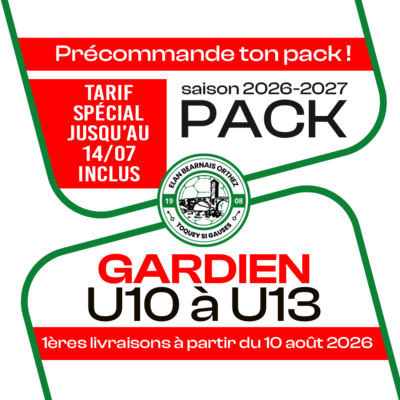 PACK U10 A U13 GB ORTHEZ 26-27