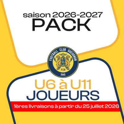 PACK U6 A U11 JOUEURS GUEUGNON 26-27