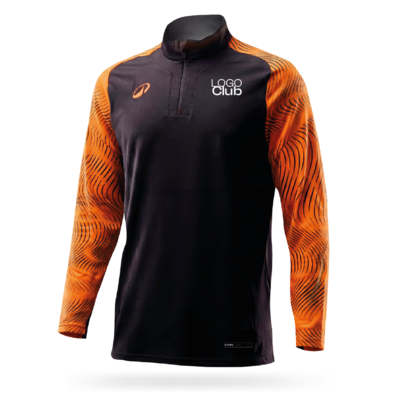 SWEAT TR. DEC BRODE NOIR|ORANGE JUNIOR WAVE ORB24 BOUTIQUE