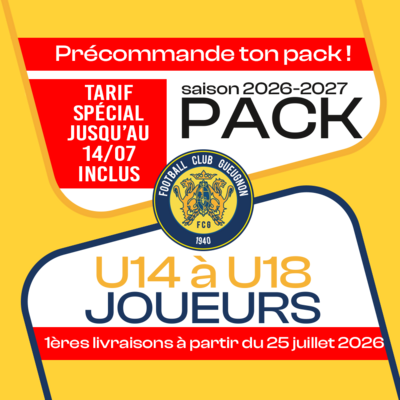 PACK U14 A U18 JOUEURS GUEUGNON 26-27