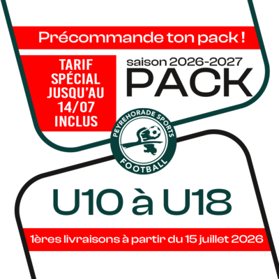 PACK U10 A U18 PEYREHORADE 26-27