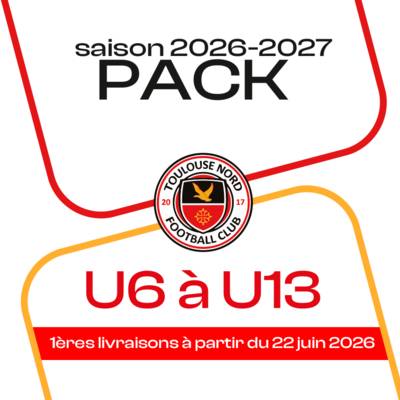 PACK U6 A U13 TOULOUSE NORD 26-27