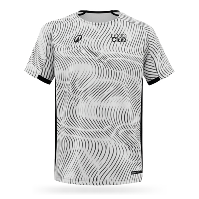 MAILLOT DEC BRODE BLANC|NOIR SENIOR TR. WAVE ORB24 BOUTIQUE