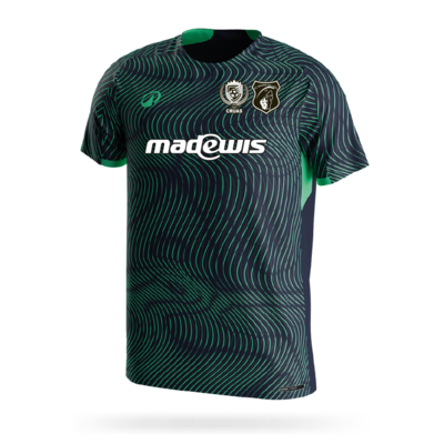 MAILLOT DEC MARINE|VERT ENT CRUAS 26-27 (530C)