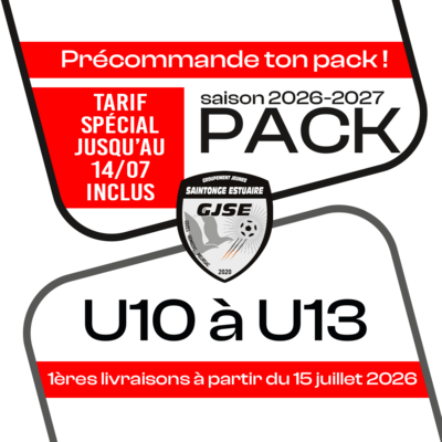 PACK U10 A U13 SAINTONGE 26-27