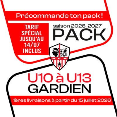 PACK GARDIEN U10-U13 ACA 26-27