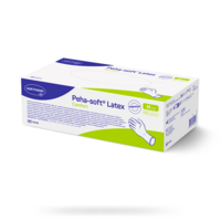 GANTS LATEX SANS POUDRE NON STÉRILE/100 - PEHA-SOFT - T8-9